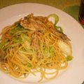 ゆっけ。。's cooksnap of when they made 簡単！豚肉とキャベツで和風パスタ.