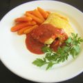 ひさかた's cooksnap of when they made 超簡単に作りたいあなたの為のオムバーグ！.
