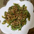 クックXIBXZG☆'s cooksnap of when they made ウチの味ゴーヤの甘味噌炒め.