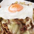Kayudamaya's cooksnap of when they made 挽肉とキャベツの焼きそば♪.