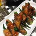 ぽっぽっ's cooksnap of when they made オクラの大葉×豚肉巻き♪.