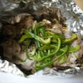 ヘビママ's cooksnap of when they made 豚バラと舞茸のホイル焼き.