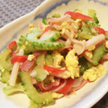 まめ39's cooksnap of when they made ゴーヤとカニカマと卵の炒め物.