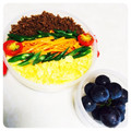 おかぶ〜ま's cooksnap of when they made お花見行楽に簡単✿彩とりそぼろ弁当.