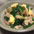 まめ39's cooksnap of when they made ☆簡単！ほうれん草と豚肉のタマゴ炒め☆.