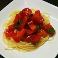ビバックママ's cooksnap of when they made すぐ出来る☆トマトとバジルの冷製パスタ.