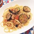 さきたんのりぼん's cooksnap of when they made ナスとツナとトマトのオリーブオイルパスタ.