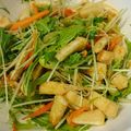 もげにゃんたろー's cooksnap of when they made 薄揚げと水菜のニンニク醤油.