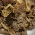 hamanny's cooksnap of when they made 牛肉ときのこのニンニクバター醤油ソテー.