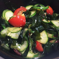 ＊とし＊'s cooksnap of when they made トマトときゅうりの中華風サラダ.
