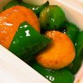 peteco's cooksnap of when they made ピーマンとエリンギのオイマヨ醤油炒め.