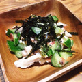 コンブコ's cooksnap of when they made きゅうりとささみの梅ゴマ和え.
