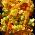 クックE2OKKZ☆'s cooksnap of when they made 枝豆たっぷり♪ふわふわ卵の人参しりしり.