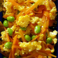 クックE2OKKZ☆'s cooksnap of when they made 枝豆たっぷり♪ふわふわ卵の人参しりしり.