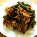 広野のタイタン's cooksnap of when they made 簡単～♪豚肉といんげんのオイマヨ炒め♡.