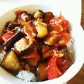 ふーすけーーー's cooksnap of when they made 【簡単】トマトとナスのヘルシーあんかけ丼.