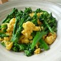 りむゆらマンマ's cooksnap of when they made 茎ブロッコリーと卵の和え物.