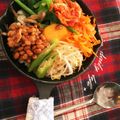 まぁちゃんとはち's cooksnap of when they made スキレットで簡単！本格石焼風ビビンバ★.