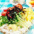 SP♪'s cooksnap of when they made ♡暑い時に！トマト&たまごのそうめん♡.