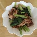 書セラピスト流香's cooksnap of when they made 小松菜と豚こま肉の味噌炒め♡.
