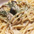masaton777's cooksnap of when they made アンチョビとエリンギのクリームパスタ.