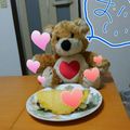 ミーちゃん姉妹のれ's cooksnap of when they made ふわふわ！厚焼きメレンゲパンケーキ.