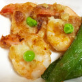 ３匹の大ぶたママ's cooksnap of when they made 超簡単♪スナップエンドウとエビの中華炒め.