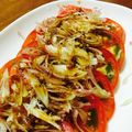 野球部のマネジ's cooksnap of when they made トマト茗荷の和風サラダ手作りドレッシング.