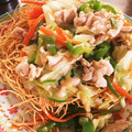 チョコ＆マロン's cooksnap of when they made 簡単☆かた焼きそばon海鮮あんかけ.