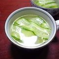 かこ☆かっちゃん's cooksnap of when they made ヒラヒラ❤リボンキュウリのスープ.