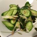 パフェうさこ♪'s cooksnap of when they made キュウリとミョウガの酢の物.