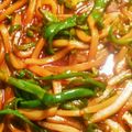 シロクンまる's cooksnap of when they made こんにゃくとピーマンのコチュジャン炒め♪.