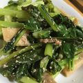 はちみつこーひー's cooksnap of when they made イカの塩辛と小松菜のバターニンニク炒め.