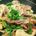 kanasasa's cooksnap of when they made ✿牛肉と野菜の甘辛味噌炒め✿.