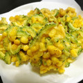 ぽん太かあさん♡'s cooksnap of when they made トウモロコシとゴーヤのかき揚げ.