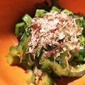 Aーや's cooksnap of when they made ゴーヤとオクラのネバネバ胡麻おかか醤油.