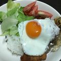 にむばすしゅたーぜん's cooksnap of when they made ロコモコ丼.