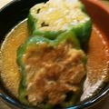 nyha26's cooksnap of when they made ふっくらジューシー☆ピーマンの肉詰め.