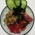 piNkymiLky's cooksnap of when they made 即席 マグロ漬け丼.