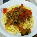 まふぅこ's cooksnap of when they made 生トマトとナスのパスタ.