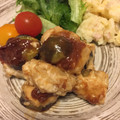 黒べっち's cooksnap of when they made 梅だれ鶏つくね～なすの挟み焼き～.