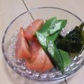 きらり流れ星's cooksnap of when they made トマトとオクラの和え物.