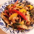 縁側でのほほん茶's cooksnap of when they made バスク風豚トロ金のごまだれあえ.