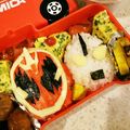 なたりあびあんか's cooksnap of when they made 仮面ライダーゴースト キャラ弁 型紙付.