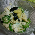 へろりーな's cooksnap of when they made オクラの簡単白和え.