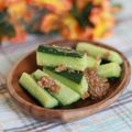 ぽっぽぺぺ's cooksnap of when they made 旨い！きゅうりの胡麻味噌あえ.