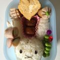 そうままま's cooksnap of when they made キャラ弁　ミッフィー　超簡単！　おにぎり.