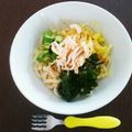 ちきakki's cooksnap of when they made バンバンジー風サラダうどん.