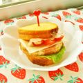 あやちん０８１６'s cooksnap of when they made BLTならぬHLT（ハムレタストマト）.