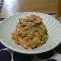 ダイナマイト漆黒's cooksnap of when they made 美肌♡ゴーヤとツナと納豆のキムチマヨ和え.